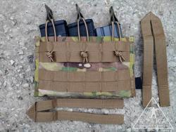 Тыльная сторона.  Два крепления molle mirror fix