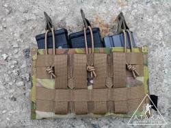Тыльная сторона. Крепление на 4 слота. molle mirror fix