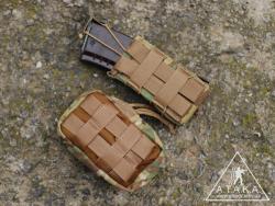 MOLLE интерфейс для крепления на снаряжении, РПС и поясах.