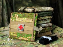 Подсумок IFAK A2 в камуфляже PenCott GreenZone (PCGZ)