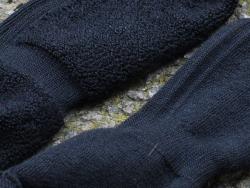Особая объёмная структура плетения носка из шерсти Merino Wool