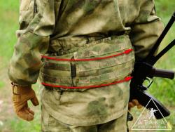 Боковые и задние крепления MOLLE согласованы по высоте