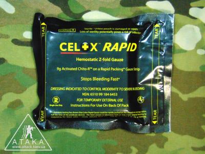 Z-бинкт гемостатический CELOX RAPID Z-FOLD 9G